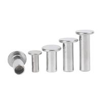 AYYSSM 200 PZ M3x3/4/5/6/8/10/12/14/16/20/30mm GB875 304 Rivetti Semi-tubolari a Testa Sottile in Acciaio Inossidabile(4mm)