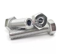 AYYSSM Bullone con Filettatura Interna ed Esterna Esagonale Esterna in Acciaio Inossidabile M4-M20 304, Vite Adattabile, Dado elicoidale Cavo, Dimensioni della Vite Cava(5Pcs M5x10x2.2)
