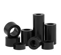 AYYSSM Distanziatore Tondo Cavo in Nylon Nero, Non filettato, distanziale Cavo M3 M4 M5 M6 M8, Lunghezza Vite for rondella 2 mm~50 mm(7x5x7mm-100pcs)