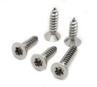 AYYSSM M2 M2.3 M2.6 M3 M4 M5 M6 Vite for Legno autofilettante di Sicurezza a Testa Piatta Svasata Torx a Sei lobi in Acciaio Inossidabile 304(5mm,M2.3 50pcs)