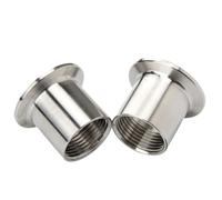 AYYSSM Maschio 1/4" 3/8" 1/2" 3/4" 1" BSPT Femmina x 0,5" 1,5" 2" 2,5" Raccordo for Tubo Tri Clamp SUS304 Acciaio Inossidabile Sanitario Homebrew(Female,K50.5MM_1/4")
