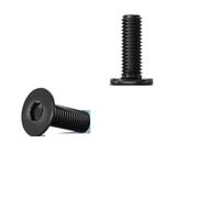 AYYSSM Vite a Testa Esagonale in Acciaio Inossidabile 304 Nera, con esagono Incassato, Ultra Sottile, Super Bassa, Piatta, a brugola, Ultra Sottile M2-M6(10mm,M2.5 (50Pcs))