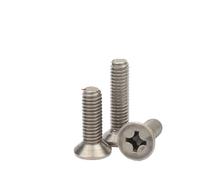 AYYSSM Vite a Testa Svasata in Titanio con Testa a Croce/bullone a Testa Piatta M3M4M5M6(10pcs M6x15)