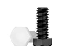 AYYSSM Vite in plastica Bulloni esagonali isolati in Nylon Filettatura Destra M3-M10(White,10MM_M3 (50PCS))