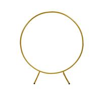 Ayztantine Arco per Palloncini Struttura 1m/2m Round Balloon Arch Kit Holder Circle Wreath Balloon Stand Wedding Birthday Party Decor DIY Frame Background(Golden,2m(78.74inch))