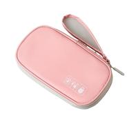 Ayztantine Borsa organizer portatile for accessori da viaggio for power bank, borsa portaoggetti for piccoli dispositivi elettronici portatili Borsa organizer per cavi(Pink)