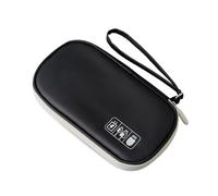 Ayztantine Borsa organizer portatile for accessori da viaggio for power bank, borsa portaoggetti for piccoli dispositivi elettronici portatili Borsa organizer per cavi(Black)