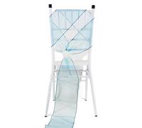 Ayztantine Fiocchi per sedie in Raso 10/50/100 Pezzi Fiocchi for sedie in Organza con Nastri Trasparenti for Matrimonio, for, for, for, Decorazione for(Teal Blue,100pcs)