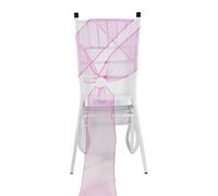 Ayztantine Fiocchi per sedie in Raso 10/50/100 Pezzi Fiocchi for sedie in Organza con Nastri Trasparenti for Matrimonio, for, for, for, Decorazione for(Deep Pink,100pcs)