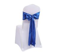 Ayztantine Fiocchi per sedie in Raso Telai for Sedia in Raso Fiocco for da Matrimonio Nastro con Nodo Cravatte Fai-da-Te for Decorazioni for sedie for Banchetti di Hotel for Eventi Feste(Blue)