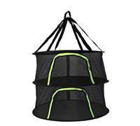 Ayztantine Rete di asciugatura Rete for essiccazione delle erbe aromatiche, 2 strati, borsa for con cerniera for ortaggi, fiori, boccioli, piante