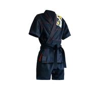 Ayztantine Tuta da Taekwondo for Adulti e Bambini Jujitsu Uniforme Allenamento for Karate Uomo Donna Palestra Camicia a Maniche Lunghe Pantaloni Tuta Kimono Karate(Short Set 1,XXL)