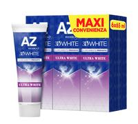 AZ Dentifrice 3D White Ultra, action blanchissante, élimine 87% taches, 6x65ml