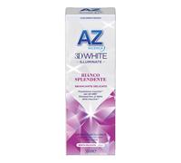 AZ Ricerca DENTIFRICIO 3D White Illuminate Bianco Splendente, SBIANCANTE DELICATO, RIMUOVE Fino al 100% delle MACCHIE Superficiali, Confezione SINGOLA da 50ml, Gusto MENTA DELICATA