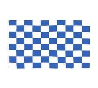 BANDIERA A SCACCHI BIANCHI E BLU 250x150cm - GRAN BANDIERA SCACCHIERA BIANCA ED AZZURRA 150 x 250 cm - Bandiere - AZ FLAG