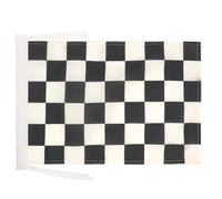 BANDIERA A SCACCHI BIANCHI E NERI 45x30cm - BANDIERINA GARA AUTOMOBILISTIA 30 x 45 cm cordicelle - AZ FLAG