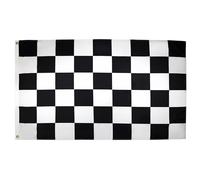 BANDIERA A SCACCHI BIANCHI E NERI 90x60cm - BANDIERA GARA AUTOMOBILISTIA 60 x 90 cm - AZ FLAG