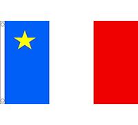 AZ FLAG Bandiera Acadia 150x90cm - Bandiera ACADIANA - Canada 90 x 150 cm