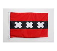 AZ FLAG Bandiera Amsterdam 90x60cm per Esterno - Bandiera Olandese - Paesi Bassi 60 x 90 cm