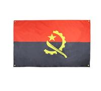 AZ FLAG Bandiera Angola 150 x 90 cm con 4 occhielli, bandiera angolana per balcone o parete