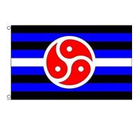 AZ FLAG Bandiera Arcobaleno Orgoglio BDSM 150x90cm - Bandiera Cuoio SADOMASOCHISMO 90 x 150 cm