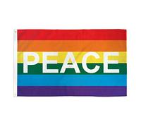 AZ FLAG Bandiera Arcobaleno Pace 90x60cm - Bandiera Peace - Rainbow Flag 60 x 90 cm