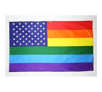 AZ FLAG Bandiera Arcobaleno Stati Uniti 150x90cm - Bandiera Americana - Rainbow Flag 90 x 150 cm