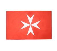 AZ FLAG Bandiera attività SOVRANO Ordine di Malta 150x90cm - Bandiera San Giovanni di GERUSALEMME 90 x 150 cm Foro per Asta