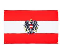 AZ FLAG Bandiera Austria con aquila 150 x 90 cm con 4 occhielli, bandiera austriaca per balcone o parete