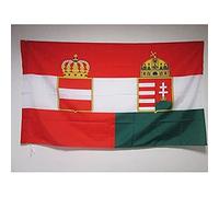 AZ FLAG Bandiera Austria-Ungheria 1867-1918 150x90cm - Bandiera Impero Austro-UNGARICO 90 x 150 cm Foro per Asta