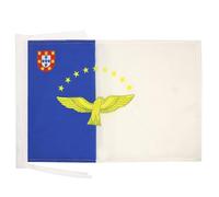 BANDIERA AZZORRE 45x30cm - BANDIERINA AZZORRE IN PORTOGALLO 30 x 45 cm cordicelle - AZ FLAG