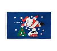 AZ FLAG Bandiera Babbo Natale Ho Ho Ho 90x60cm - Bandiera Santa Christmas 60 x 90 cm