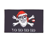 BANDIERA BABBO NATALE PIRATA 150x90cm - BANDIERA YO HO HO PIRATE 90 x 150 cm - AZ FLAG