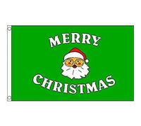 AZ FLAG Bandiera Babbo Natale Verde 90x60cm - Bandiera Merry Christmas 60 x 90 cm