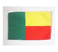 AZ FLAG Bandiera Benin 45x30 cm - Bandierina Beninese 30x45 cm Cordicelle