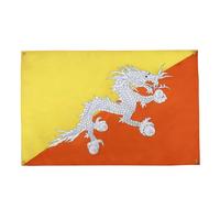 AZ FLAG Bandiera Bhutan, 150 x 90 cm, con 4 occhielli, bandiera Bhutan per balcone o parete