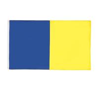AZ FLAG Bandiera Blu E Giallo 150x90cm - Bandiera AZZURA E Gialla 90 x 150 cm