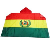 AZ FLAG Bandiera Bolivia 150 x 90 cm - Mantello bandiera Boliviana 100% poliestere con maniche integrate, body flag 80 g