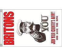 BANDIERA BRITONS LORD KITCHENER WANTS YOU 150x90cm - BANDIERA PRIMA GUERRA MONDIALE 90 x 150 cm - AZ FLAG