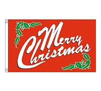 AZ FLAG Bandiera Buon Natale 90x60cm - Bandiera Auguri di Merry Christmas 60 x 90 cm