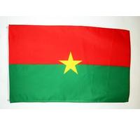 AZ FLAG - Bandiera Burkina Faso - 150 x 90 cm - Poliestere leggero - Bandiera Burkinabese con occhielli metallici incorporati - 80 g