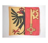 AZ FLAG Bandiera CANTONE di Ginevra 90x90cm - Bandiera di Ginevra - GE 90 x 90 cm Foro per Asta