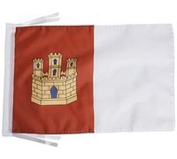 AZ FLAG Bandiera Castiglia-La Mancia 45x30 cm - Bandierina Castilla-La Mancha In Spagna 30x45 cm Cordicelle