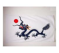 AZ FLAG Bandiera Cina Dinastia Qing 1889 150 x 90 cm - Bandiera Drago Cinese 90 x 150 cm Foro per Asta