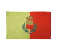 AZ FLAG Bandiera Città di Napoli con Stemma 150x90cm - Bandiera NAPOLITANA 90 x 150 cm Foro per Asta