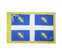 AZ FLAG Bandiera Città di Torino con Stemma 150x90cm - Bandiera Torinese - Turin 90 x 150 cm Foro per Asta