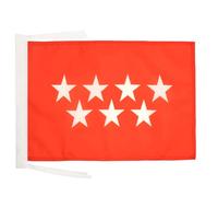 AZ FLAG Bandiera Comunità Di Madrid 45x30 cm - Bandierina Comunidad De Madrid In Spagna 30x45 cm Cordicelle