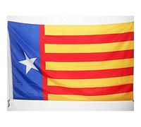 AZ FLAG Bandiera Comunità Valenciana Indipendentista 150 x 90 cm - Bandiera Senyera Comunidad Valenciana 90 x 150 cm Foro per Asta