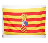 AZ FLAG Bandiera Consiglio del Paese Valenciano 90x60cm - Bandiera COMUNITÀ VALENCIANA 60 x 90 cm Foro per Asta