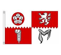 AZ FLAG Bandiera CONTEA di Leicestershire 150x90cm - Bandiera County of LEICS. - Inghilterra 90 x 150 cm